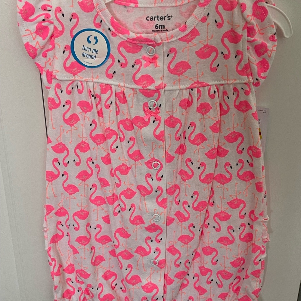 Carter's Pink Flamingo Romper